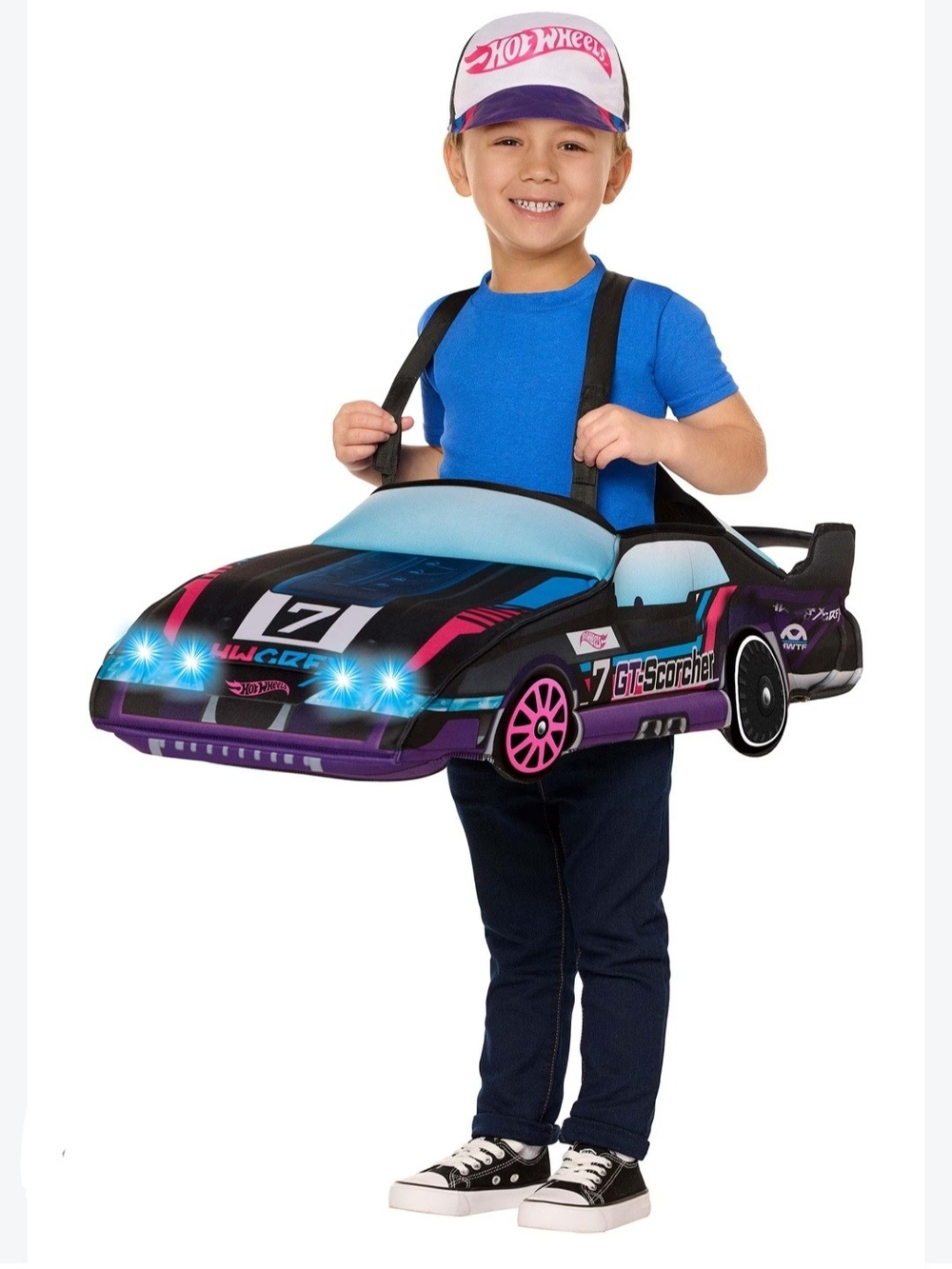 Hot Wheels Light Up Gt- Scorcher Car Costume One Size